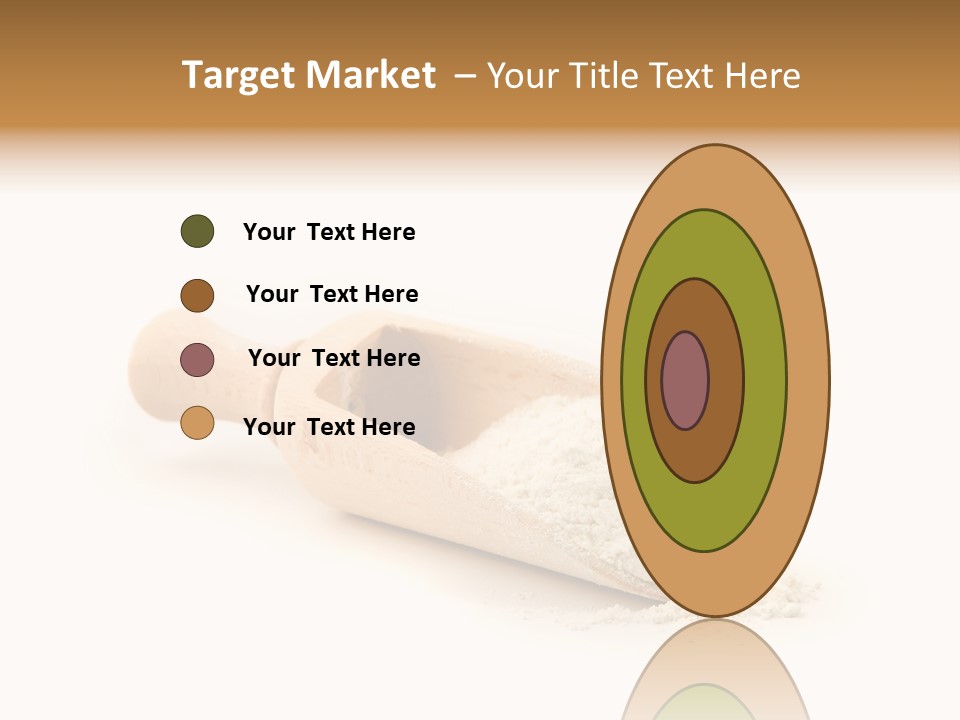 Wooden Spoon With Flour PowerPoint Template