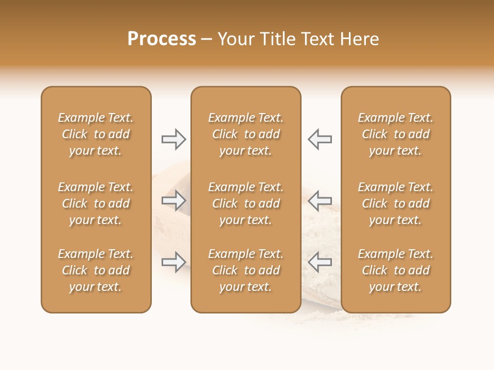 Wooden Spoon With Flour PowerPoint Template