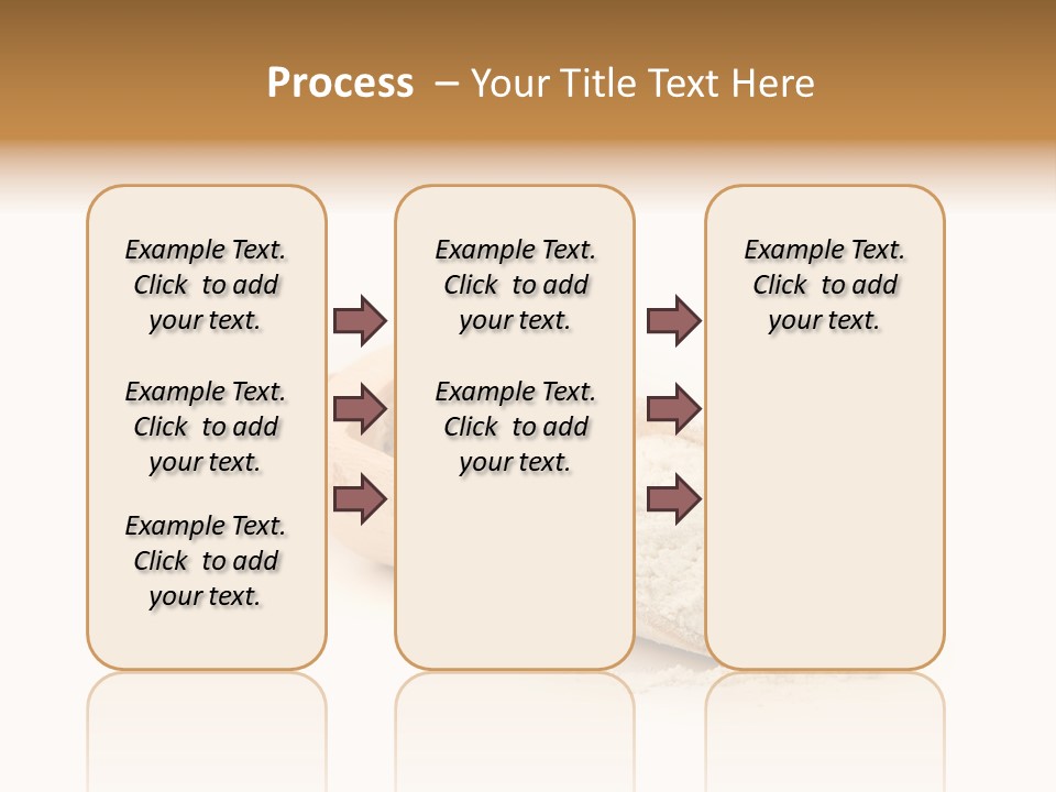 Wooden Spoon With Flour PowerPoint Template