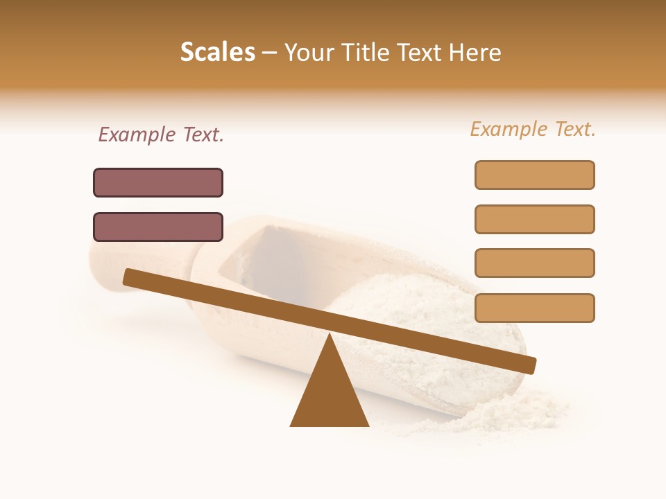 Wooden Spoon With Flour PowerPoint Template