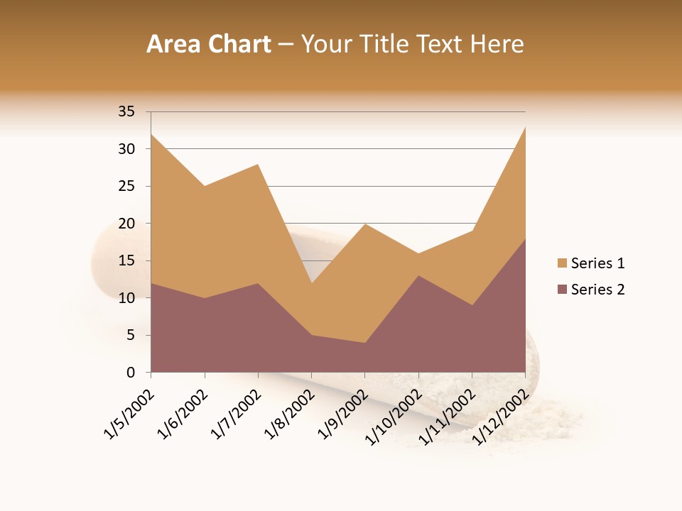 Wooden Spoon With Flour PowerPoint Template