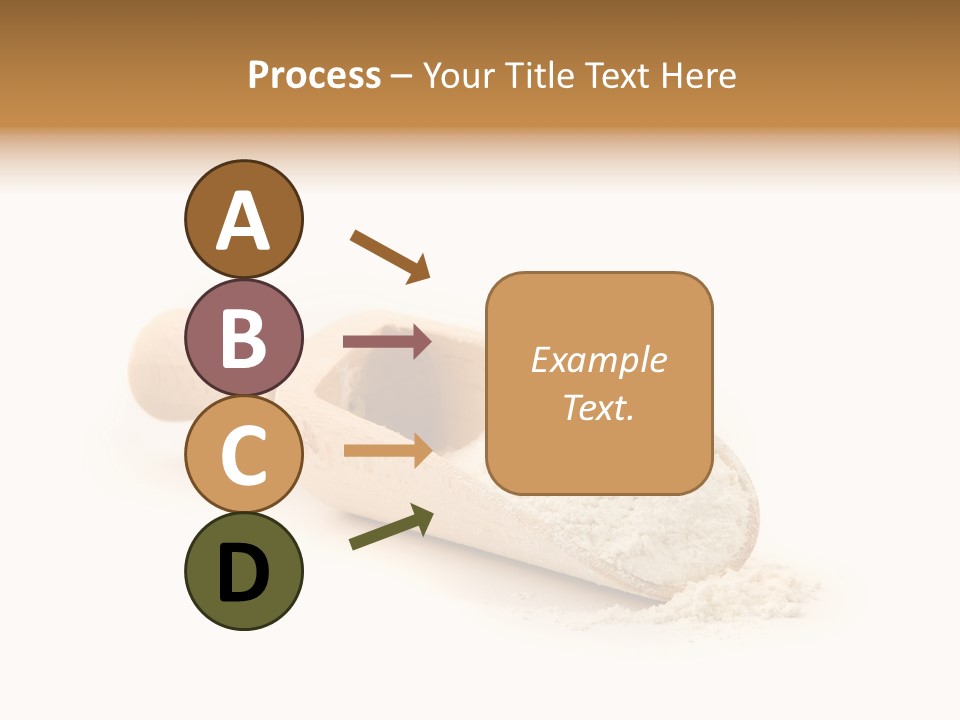 Wooden Spoon With Flour PowerPoint Template