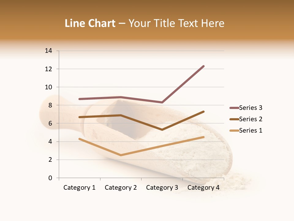 Wooden Spoon With Flour PowerPoint Template