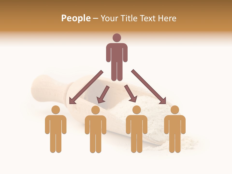 Wooden Spoon With Flour PowerPoint Template