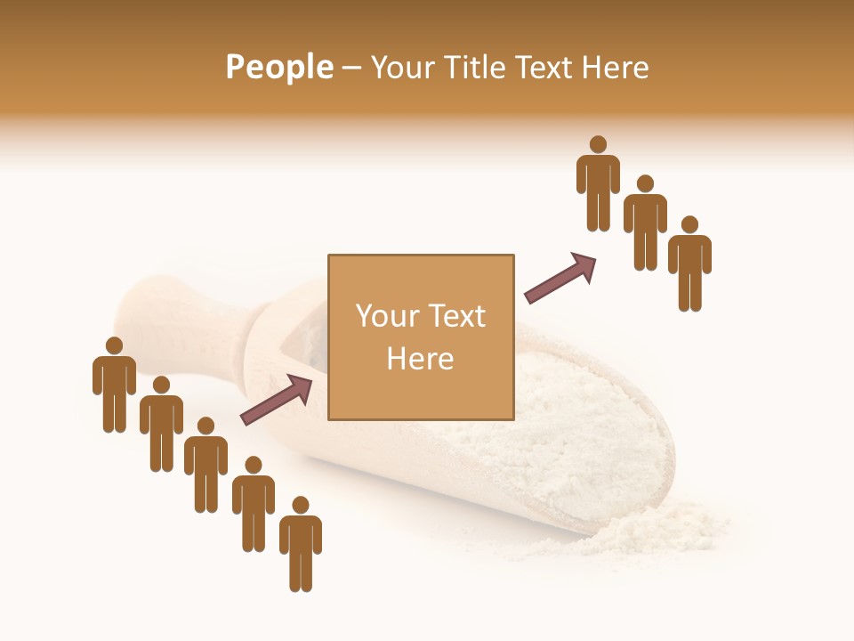 Wooden Spoon With Flour PowerPoint Template