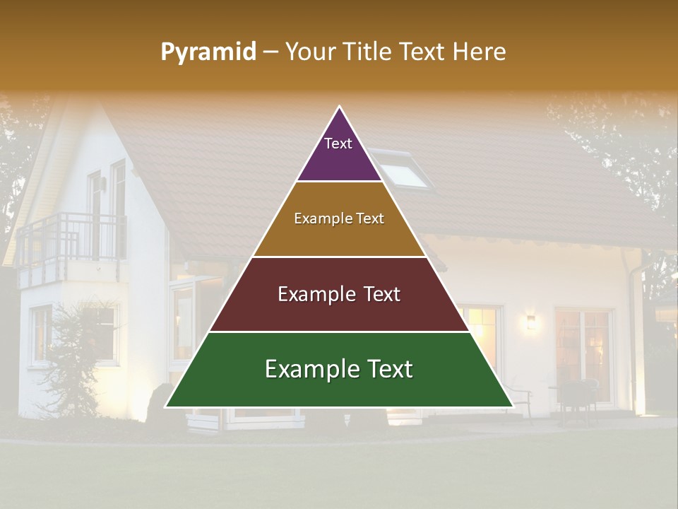 Maple Syrup Pouring Onto Pancakes. Shallow Dof With Focus On Syrup And Butter. PowerPoint Template