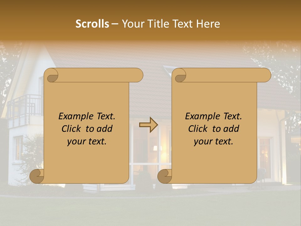 Maple Syrup Pouring Onto Pancakes. Shallow Dof With Focus On Syrup And Butter. PowerPoint Template