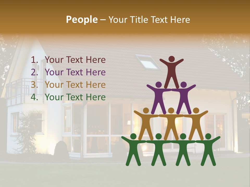 Maple Syrup Pouring Onto Pancakes. Shallow Dof With Focus On Syrup And Butter. PowerPoint Template