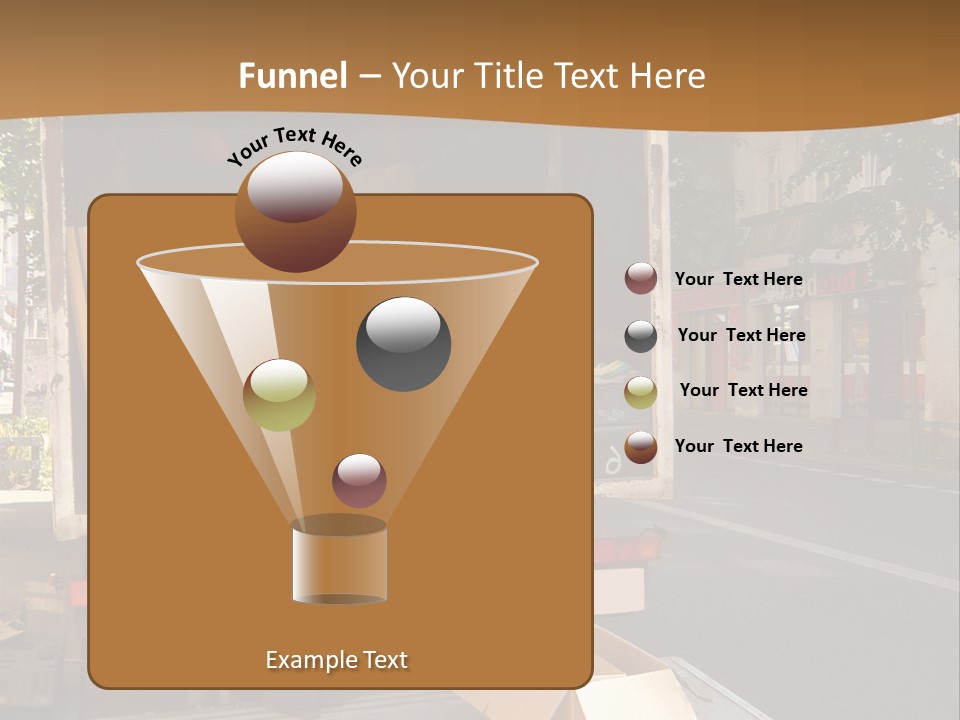 House Moving With Workers And Truck PowerPoint Template