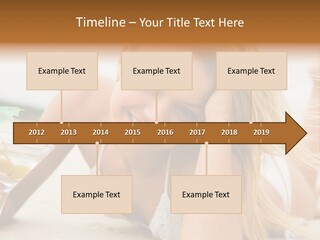 Image Of Pretty Girl With Martini Glass Lying On Sandy Beach And Looking At Camera PowerPoint Template