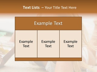 Image Of Pretty Girl With Martini Glass Lying On Sandy Beach And Looking At Camera PowerPoint Template