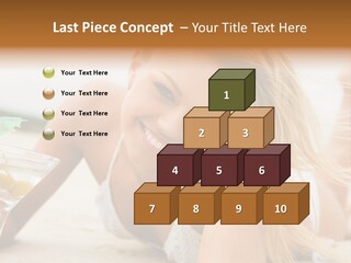 Image Of Pretty Girl With Martini Glass Lying On Sandy Beach And Looking At Camera PowerPoint Template
