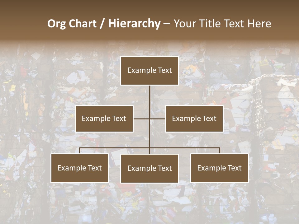 A Big Stack Of Paper Bales For Recycling PowerPoint Template