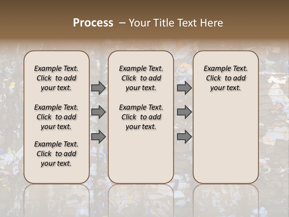 A Big Stack Of Paper Bales For Recycling PowerPoint Template