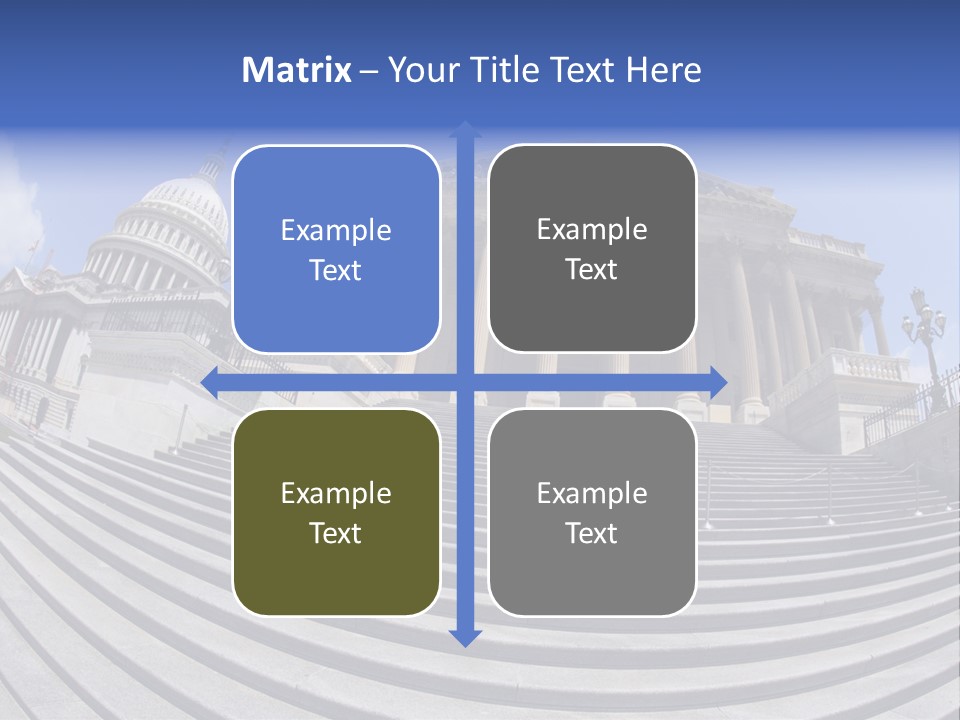 East Side View (Fisheye) Of The United States Capitol Building, Washington, Dc. PowerPoint Template