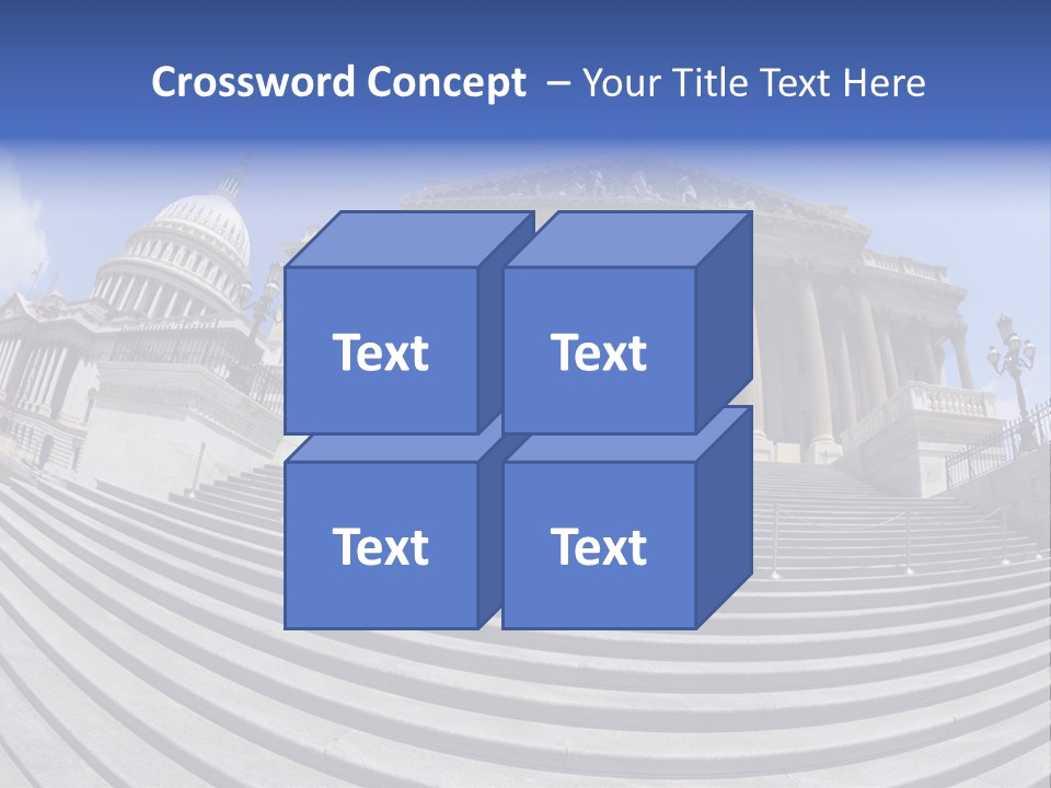 East Side View (Fisheye) Of The United States Capitol Building, Washington, Dc. PowerPoint Template