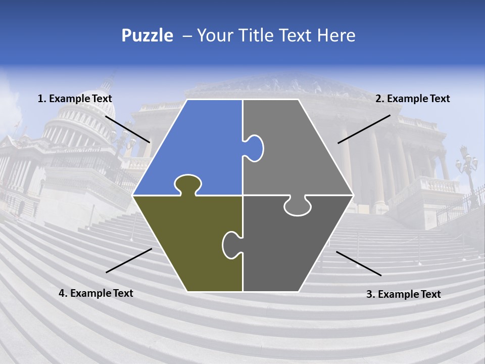 East Side View (Fisheye) Of The United States Capitol Building, Washington, Dc. PowerPoint Template