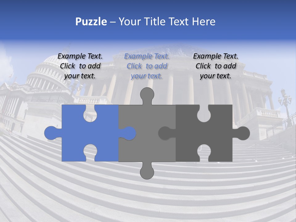 East Side View (Fisheye) Of The United States Capitol Building, Washington, Dc. PowerPoint Template