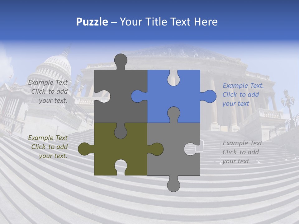East Side View (Fisheye) Of The United States Capitol Building, Washington, Dc. PowerPoint Template
