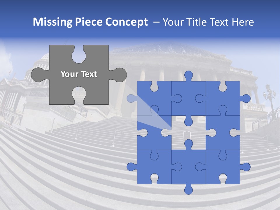 East Side View (Fisheye) Of The United States Capitol Building, Washington, Dc. PowerPoint Template