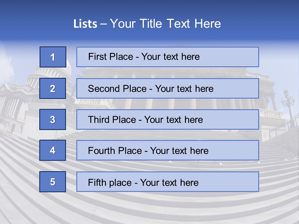 East Side View (Fisheye) Of The United States Capitol Building, Washington, Dc. PowerPoint Template