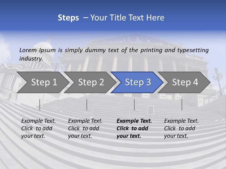 East Side View (Fisheye) Of The United States Capitol Building, Washington, Dc. PowerPoint Template