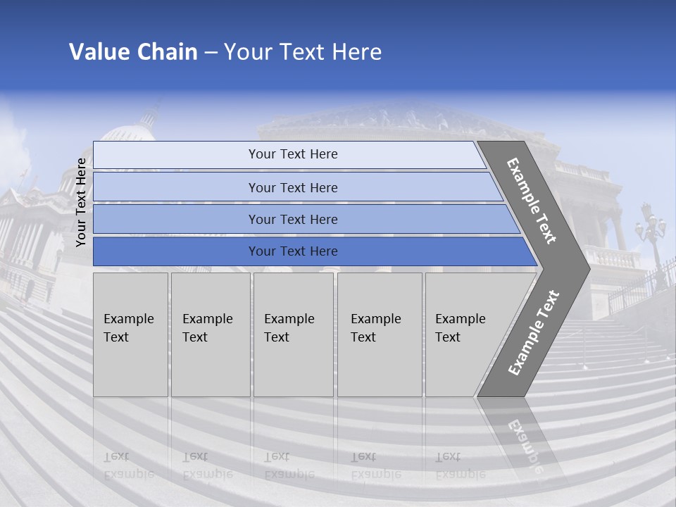 East Side View (Fisheye) Of The United States Capitol Building, Washington, Dc. PowerPoint Template