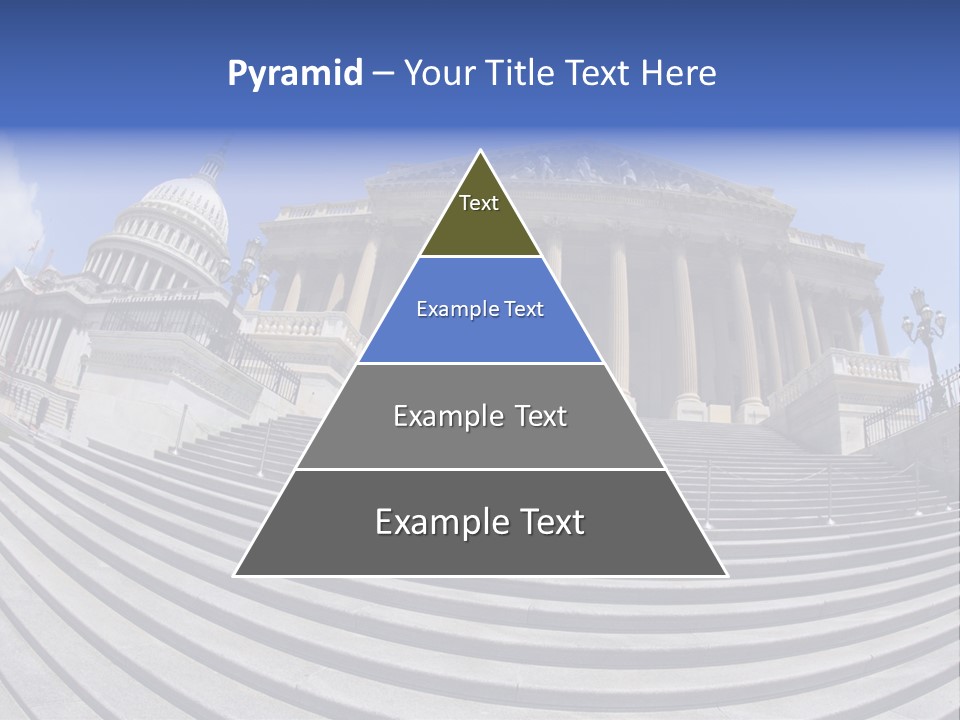 East Side View (Fisheye) Of The United States Capitol Building, Washington, Dc. PowerPoint Template