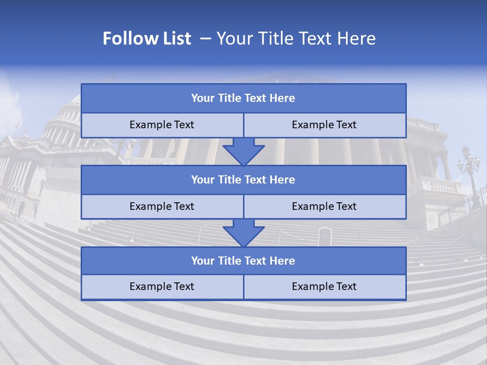 East Side View (Fisheye) Of The United States Capitol Building, Washington, Dc. PowerPoint Template