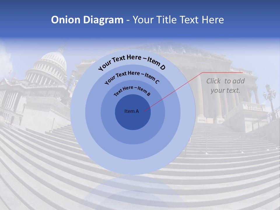 East Side View (Fisheye) Of The United States Capitol Building, Washington, Dc. PowerPoint Template