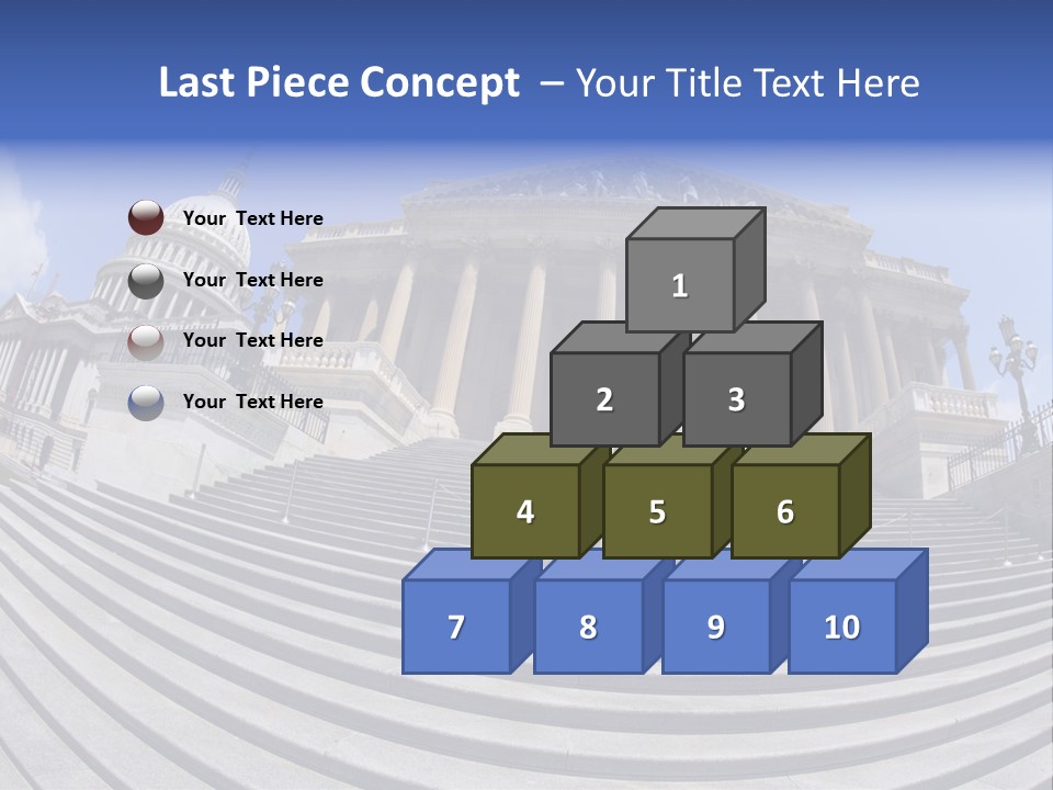 East Side View (Fisheye) Of The United States Capitol Building, Washington, Dc. PowerPoint Template