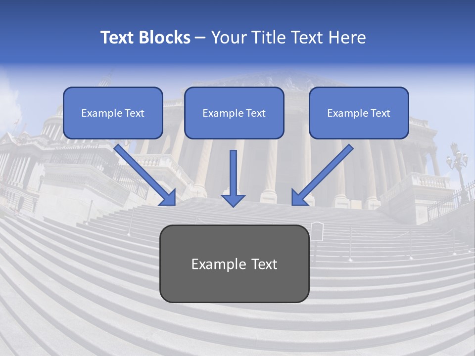 East Side View (Fisheye) Of The United States Capitol Building, Washington, Dc. PowerPoint Template