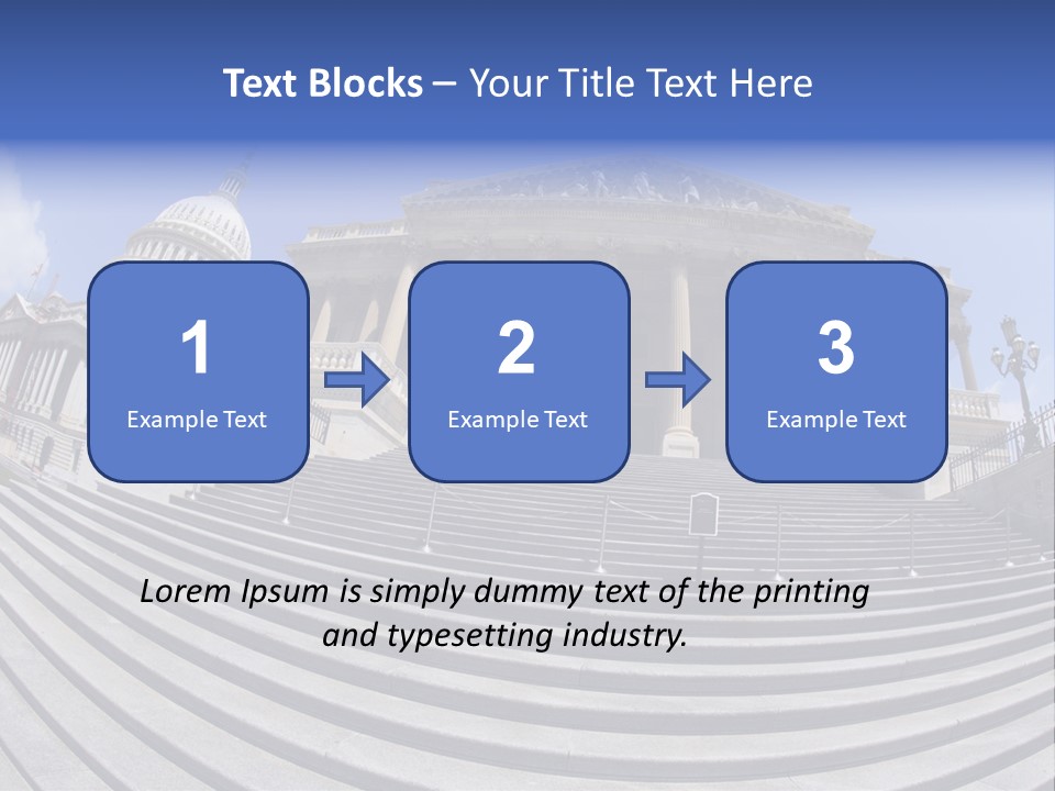 East Side View (Fisheye) Of The United States Capitol Building, Washington, Dc. PowerPoint Template