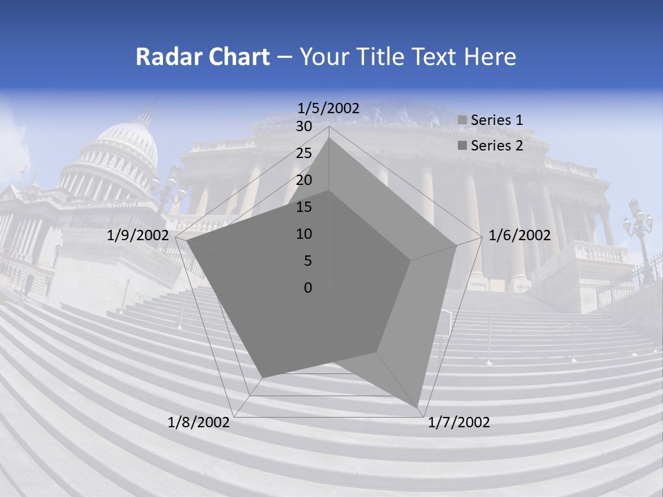 East Side View (Fisheye) Of The United States Capitol Building, Washington, Dc. PowerPoint Template
