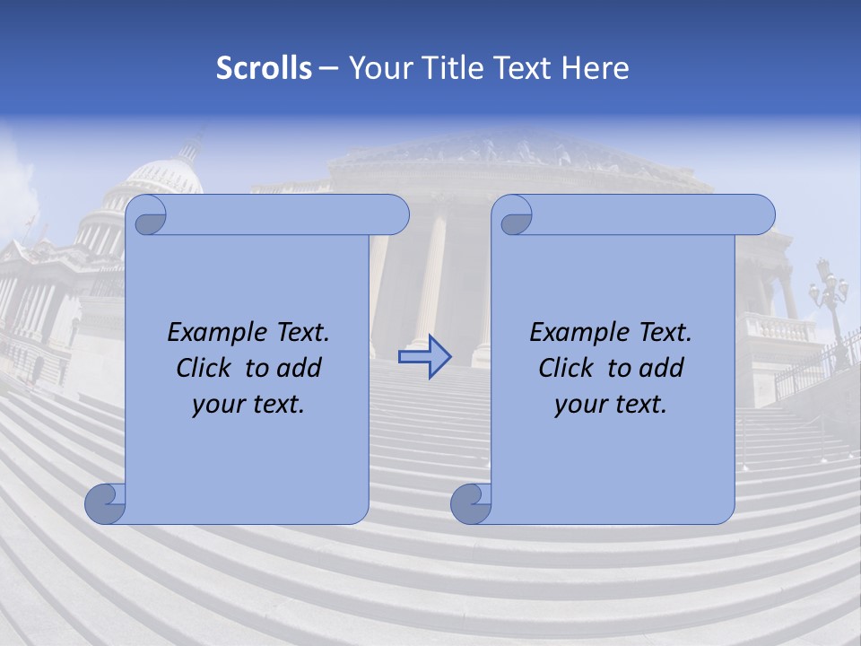 East Side View (Fisheye) Of The United States Capitol Building, Washington, Dc. PowerPoint Template