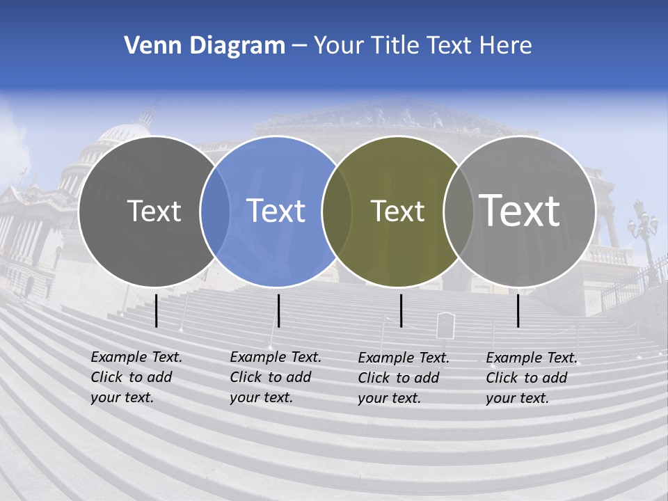 East Side View (Fisheye) Of The United States Capitol Building, Washington, Dc. PowerPoint Template