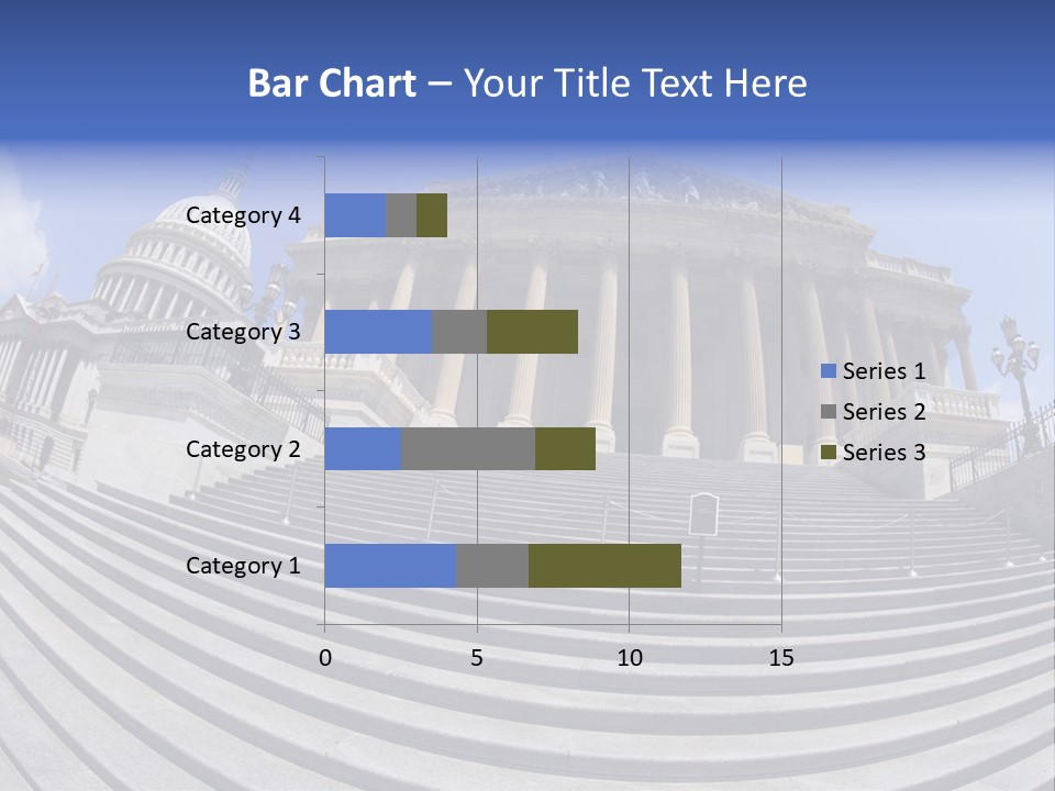 East Side View (Fisheye) Of The United States Capitol Building, Washington, Dc. PowerPoint Template