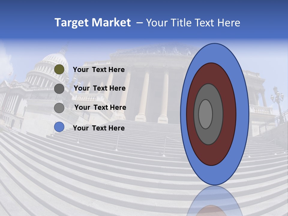 East Side View (Fisheye) Of The United States Capitol Building, Washington, Dc. PowerPoint Template