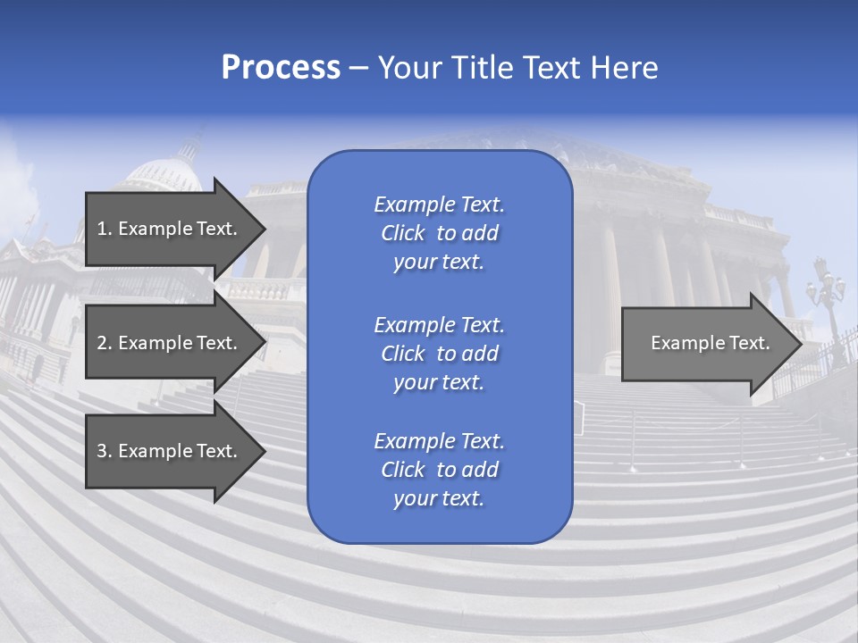 East Side View (Fisheye) Of The United States Capitol Building, Washington, Dc. PowerPoint Template