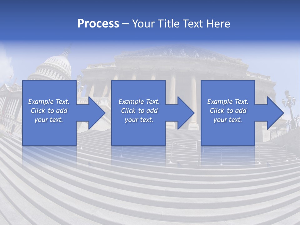 East Side View (Fisheye) Of The United States Capitol Building, Washington, Dc. PowerPoint Template