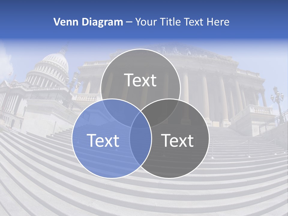 East Side View (Fisheye) Of The United States Capitol Building, Washington, Dc. PowerPoint Template