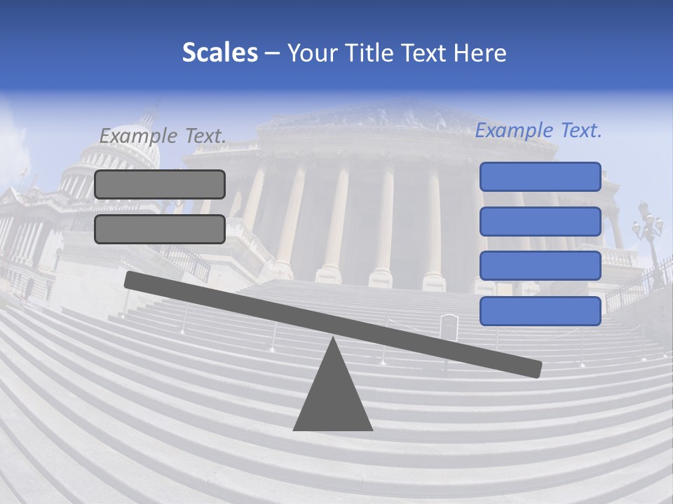 East Side View (Fisheye) Of The United States Capitol Building, Washington, Dc. PowerPoint Template