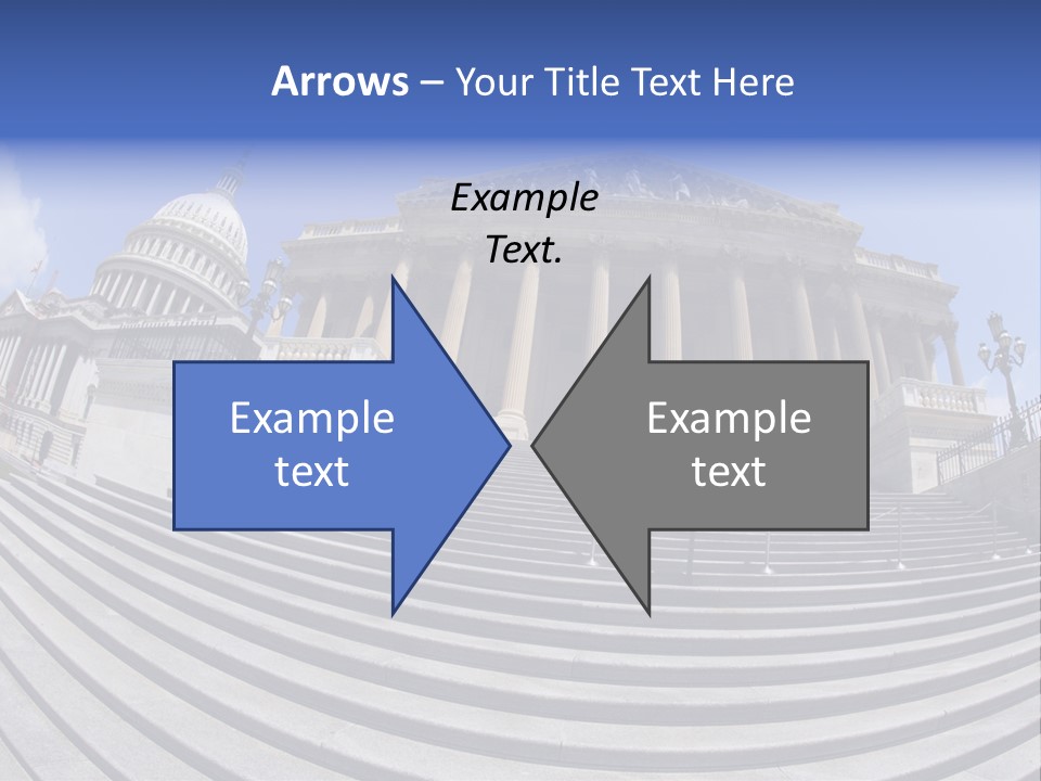East Side View (Fisheye) Of The United States Capitol Building, Washington, Dc. PowerPoint Template