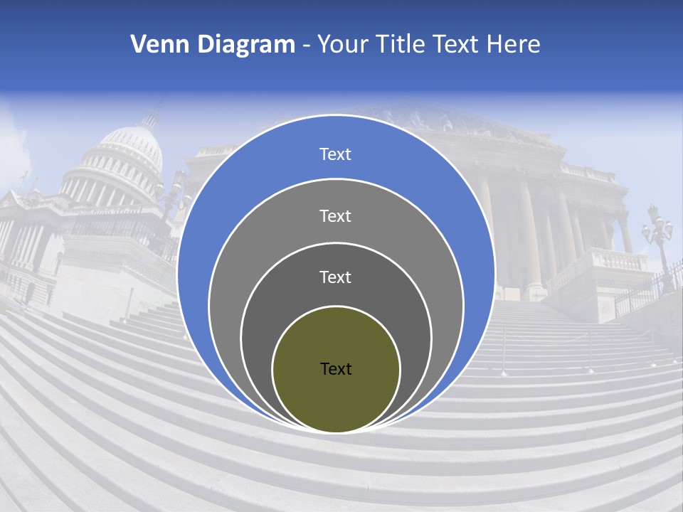 East Side View (Fisheye) Of The United States Capitol Building, Washington, Dc. PowerPoint Template
