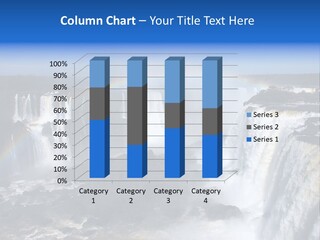 Iguazu Falls With Rainbow, Argentina And Brazil PowerPoint Template