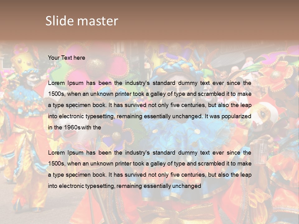 Rotterdam, Holland - July 25: Dancers In The Parade Of The Annual Summer Carnival In Rotterdam On July 25, 2009 In Rotterdam, Holland PowerPoint Template