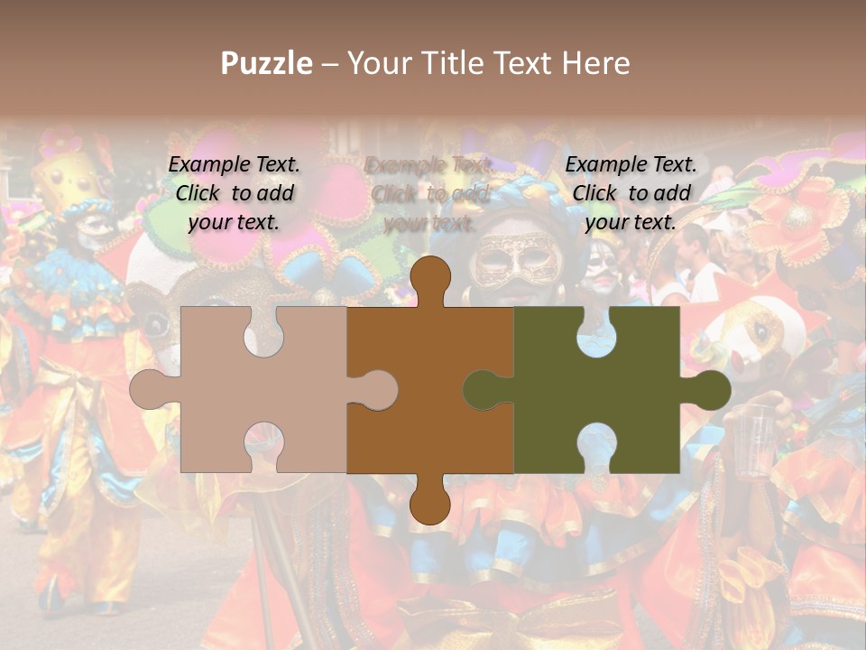 Rotterdam, Holland - July 25: Dancers In The Parade Of The Annual Summer Carnival In Rotterdam On July 25, 2009 In Rotterdam, Holland PowerPoint Template