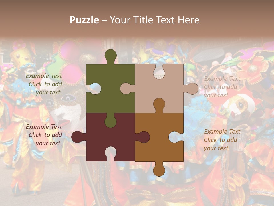 Rotterdam, Holland - July 25: Dancers In The Parade Of The Annual Summer Carnival In Rotterdam On July 25, 2009 In Rotterdam, Holland PowerPoint Template