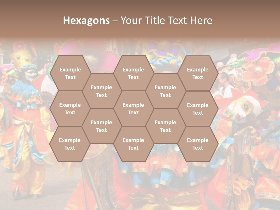 Rotterdam, Holland - July 25: Dancers In The Parade Of The Annual Summer Carnival In Rotterdam On July 25, 2009 In Rotterdam, Holland PowerPoint Template