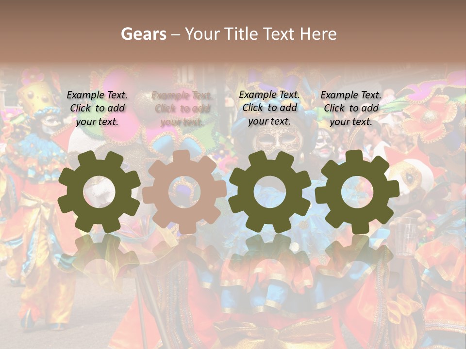 Rotterdam, Holland - July 25: Dancers In The Parade Of The Annual Summer Carnival In Rotterdam On July 25, 2009 In Rotterdam, Holland PowerPoint Template